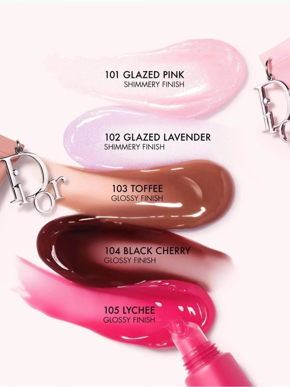 Dior Lip Glow Butter - 102 Glazed Lavender new in box with Dior Charm